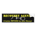 Fugitive Recovery Bumper Sticker bumper stickers by mtngonzo Fugitive Recovery Bumper Sticker bumper stickers