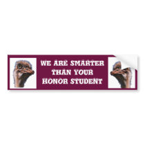 Fugley Ostrich Bumper Sticker