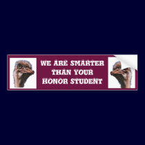 Fugley Ostrich Bumper Sticker bumper stickers