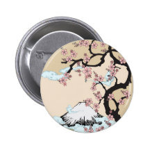 Fuji and Sakura Button