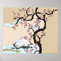 Fuji and Sakura Print
