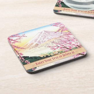 Fuji from Kawaguchi Okada Koichi shin hanga japan Drink Coaster