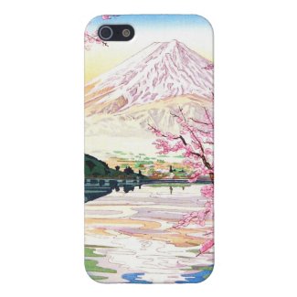 Fuji from Kawaguchi Okada Koichi shin hanga japan iPhone 5/5S Cover