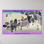 Fujieda by Ando, Hiroshige Ukiyoe Poster