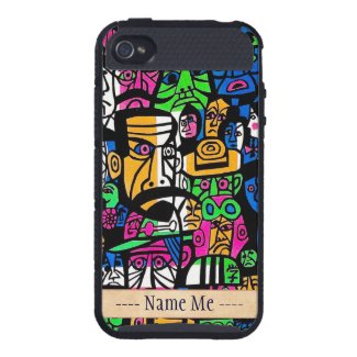 Fujishima Takeji THREE GENERATION abstract art iPhone 4 Case