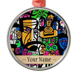 Fujishima Takeji THREE GENERATION abstract art Ornament