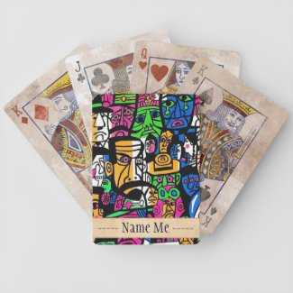 Fujishima Takeji THREE GENERATION abstract art Bicycle Card Decks