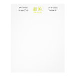 Fujiwara Monogram Letterhead Template