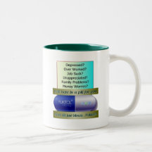 Fukitol, job sucks, over worked, no worries, coffee mug