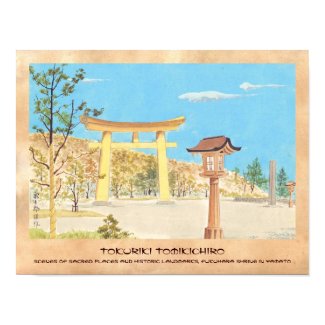 Fukuhara Shrine in Yamato, Sacred Places scenery Poster