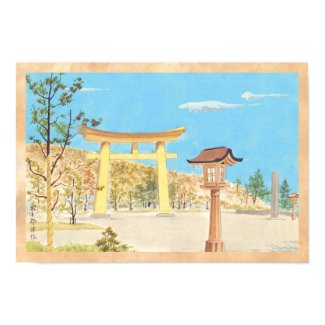 Fukuhara Shrine in Yamato, Sacred Places scenery Poster