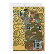 Fulfillment (The Embrace) by Gustav Klimt Custom Invite