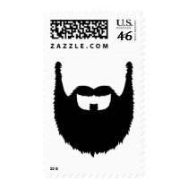 Full beard postage stamps
