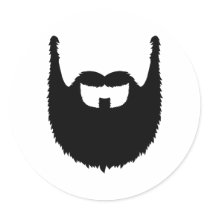 Full beard stickers