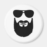 Full beard sunglasses fridge magnets