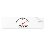 full beer level icon bumper sticker