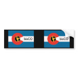 full bisCO flag Bumper Sticker