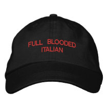 FULL BLOODED ITALIAN embroidered hats
