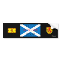 FULL BLOODED SCOT bumper stickers by TravisTeel FULL BLOODED SCOT bumper stickers