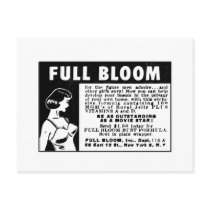 Full Bloom - Breast Enhancing Vitamins postcards