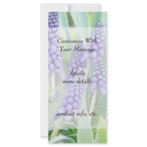 Full Bloom - Grape Hyacinths! Rack Card Template