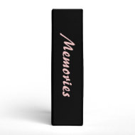 Full Boquet Pink Roses Black Binder binder
