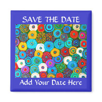 Full Circle Magnet with text by INTHEPRESENT Full Circle Magnet with text