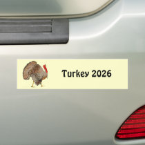 Full Color Thanksgiving Turkey bumper stickers