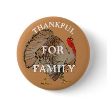 Full Color Thanksgiving Turkey buttons