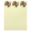 Full Color Thanksgiving Turkey letterhead