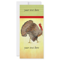 Full Color Thanksgiving Turkey rack cards by samack Full Color Thanksgiving Turkey rack cards