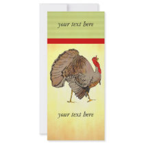 Full Color Thanksgiving Turkey rack cards by samack Full Color Thanksgiving Turkey rack cards