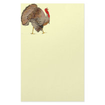 Full Color Thanksgiving Turkey stationery