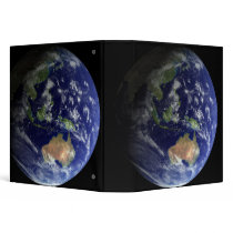 Full Earth from space showing Australia 3 Ring Binder