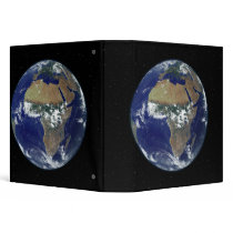 Full Earth Showing Africa and Europe 3 Ring Binder