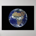 Full Earth Showing Africa and Europe Posters