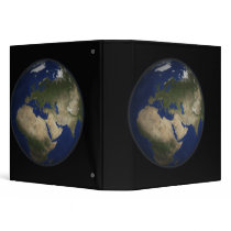 Full Earth view of Africa, Europe, and Middle E 3 Ring Binder