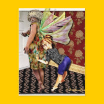 Full figured mother - postcard postcards