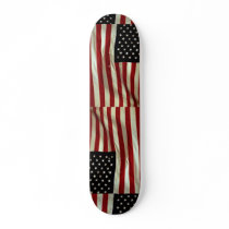 Full frame waving U.S. flag Skate Board Decks