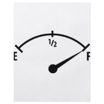full fuel indicator icon flyer design