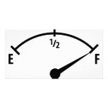 full fuel indicator icon custom photo card