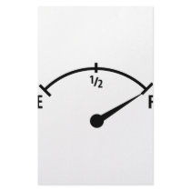 full fuel indicator icon customized stationery