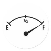 full fuel indicator icon stickers