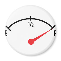 full fuel tank indicator gauge magnets