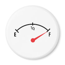 full fuel tank indicator gauge magnets