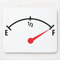 full fuel tank indicator gauge mousepads