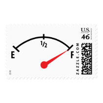 full fuel tank indicator gauge postage