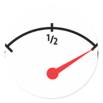 full fuel tank indicator gauge stickers