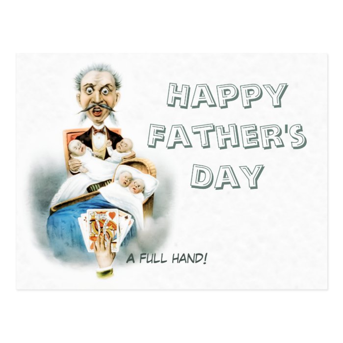 Full Hand Father's Day CC0186 Postcard