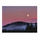 Full Moon at Sunrise Photo Post Cards